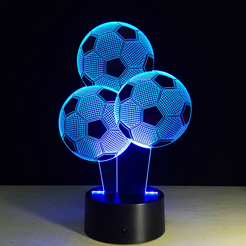 3D Football Night Light