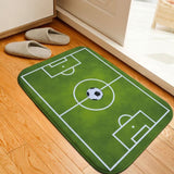 Flannel Soccer Field Ground Floor Mat