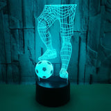 Football Lover 3D LED Night Lights with remote