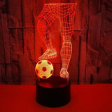 Football Lover 3D LED Night Lights with remote