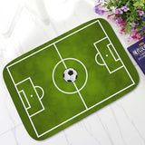 Flannel Soccer Field Ground Floor Mat