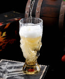 Retro Football Soccer Beer Glass Transparent Beer Mugs High Borosilicate Capacity Bar Freezer Iced Tea Cola Drink Stein Cups