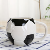 Soccer Coffee Mug Ceramic Soccer Ball Cup for Fans Players gift