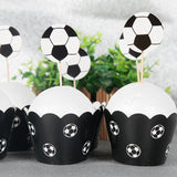 Football Soccer Cake Cupcake Toppers for Birthday Party Decoration