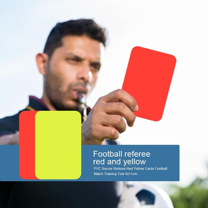 PVC Soccer Match Referee Red Yellow Cards