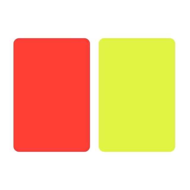 PVC Soccer Match Referee Red Yellow Cards