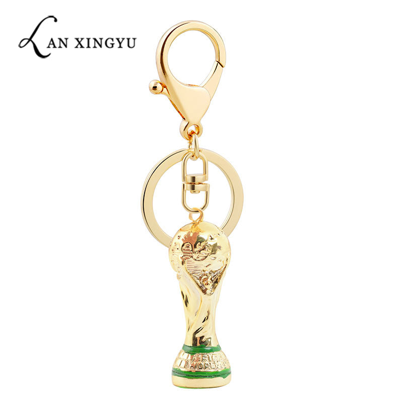 World Cup cup trophy key chain hanging decoration alloy handicraft pendant football award display