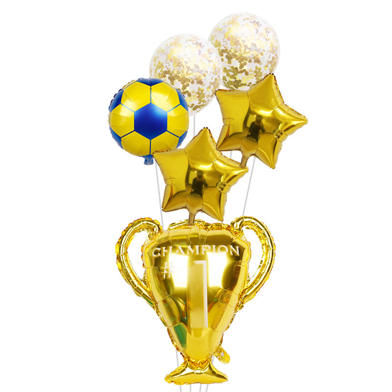 Gold champion Balloons for soccer Birthday Party decorations