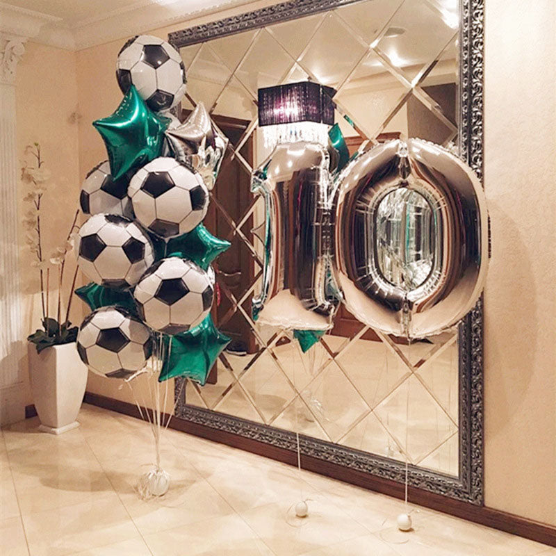 Football Soccer Theme Party Round Balloons