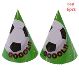 Football Party Disposable Tableware Soccer Plate Cup Knife Fork for Birthday Party Decorations