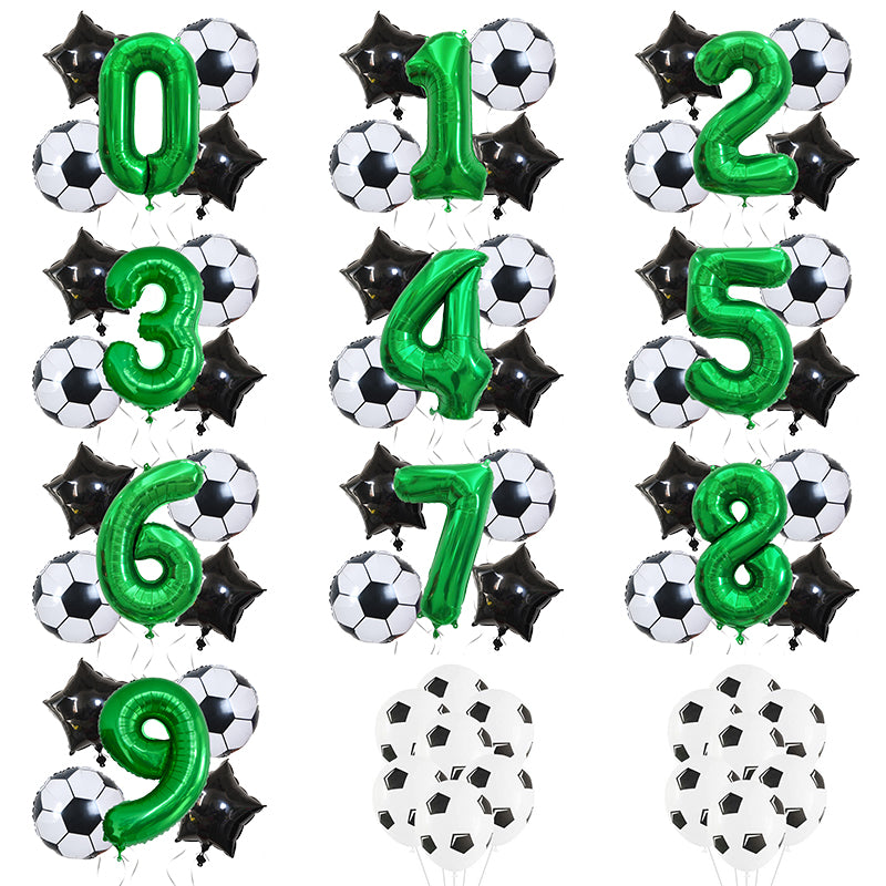 Helium Foil Globos Football Balloons Birthday Party Decorations