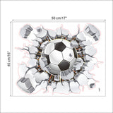 3D Soccer Wall Stickers for kids rooms decoration