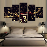 5 Panel Hd Liverpool Fc Print Wall Art