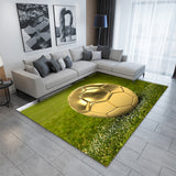 3D Soccer Printing Pattern Rug