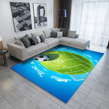 3D Soccer Printing Pattern Rug