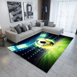 3D Soccer Printing Pattern Rug