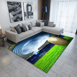 3D Soccer Printing Pattern Rug