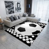 3D Soccer Printing Pattern Rug