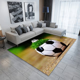 3D Soccer Printing Pattern Rug