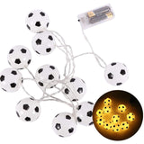 Soccer Balls String Lights 10 LED Football Garland Lights