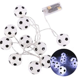 Soccer Balls String Lights 10 LED Football Garland Lights