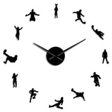 Soccer Frameless DIY Giant Wall Clock