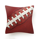 Hot Football Basketball Leather Print Cushion Covers