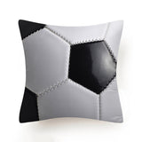 Hot Football Basketball Leather Print Cushion Covers