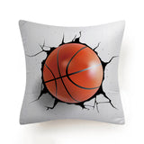 Hot Football Basketball Leather Print Cushion Covers