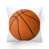 Hot Football Basketball Leather Print Cushion Covers