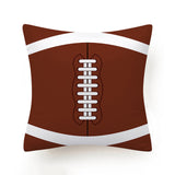 Hot Football Basketball Leather Print Cushion Covers