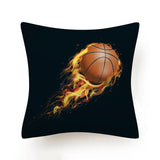 Hot Football Basketball Leather Print Cushion Covers