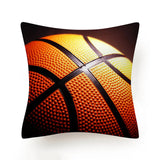 Hot Football Basketball Leather Print Cushion Covers