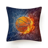 Hot Football Basketball Leather Print Cushion Covers