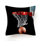 Hot Football Basketball Leather Print Cushion Covers