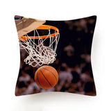 Hot Football Basketball Leather Print Cushion Covers