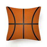 Hot Football Basketball Leather Print Cushion Covers