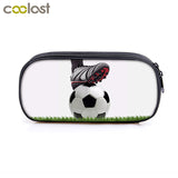 Soccerly / Footbally Print Cosmetic Cases Pencil Bag