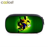 Soccerly / Footbally Print Cosmetic Cases Pencil Bag