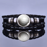 Soccer Leather Bracelet