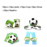 Football Soccer Theme Kids Birthday Party Decoration Set