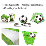 Football Soccer Theme Kids Birthday Party Decoration Set