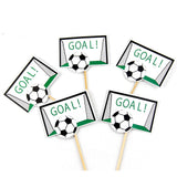 Cake Topper Flags Football basketball Soccer Cupcake Toppers for Birthday Wedding Cake Baking DIY