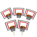 Cake Topper Flags Football basketball Soccer Cupcake Toppers for Birthday Wedding Cake Baking DIY