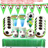 Football Theme Disposable Party Tableware Birthday Party Decor