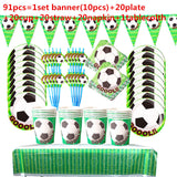 Football Theme Disposable Party Tableware Birthday Party Decor