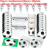 Football Theme Disposable Party Tableware Birthday Party Decor