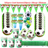 Football Theme Disposable Party Tableware Birthday Party Decor