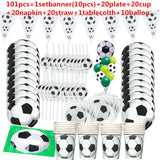 Football Theme Disposable Party Tableware Birthday Party Decor