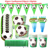 Football Theme Disposable Party Tableware Birthday Party Decor